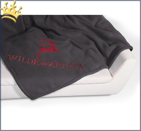 Hundedecke Wilde Zeiten Graphit / Rot