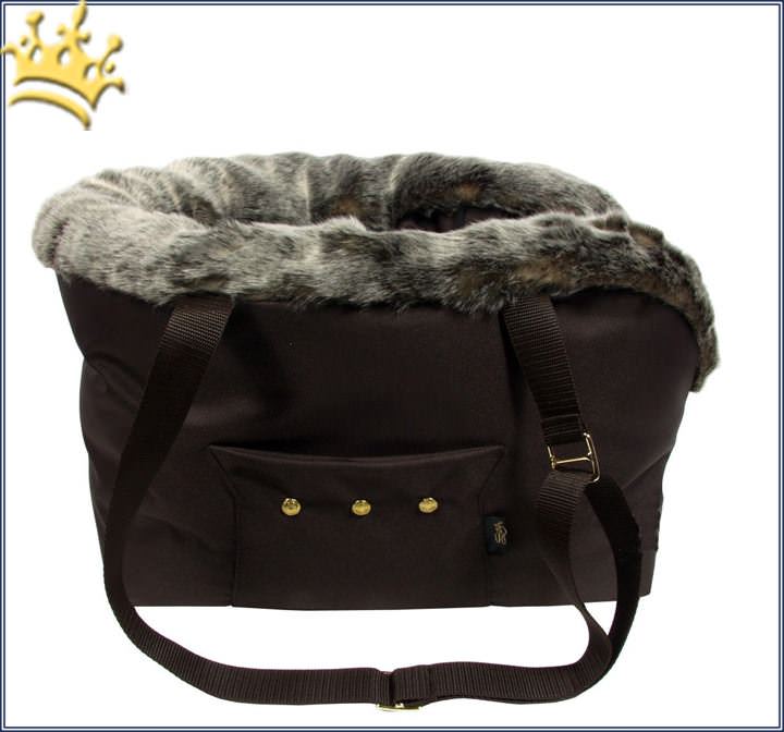 Suzys Winter Hundetasche Braun Hundetragetaschen kleine Hunde