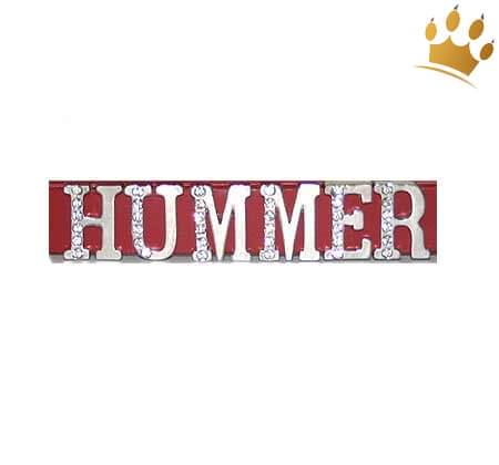 Namenshalsbänder mit Strass Braun