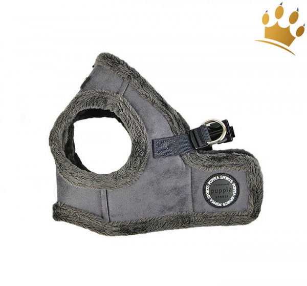 Puppia Step In Hundegeschirr Terry Grau Seite