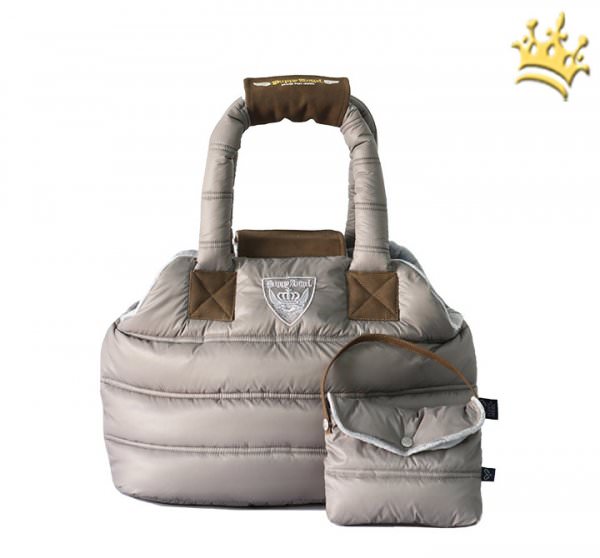 Puppyangel Hundetasche Love Down Padding Grau