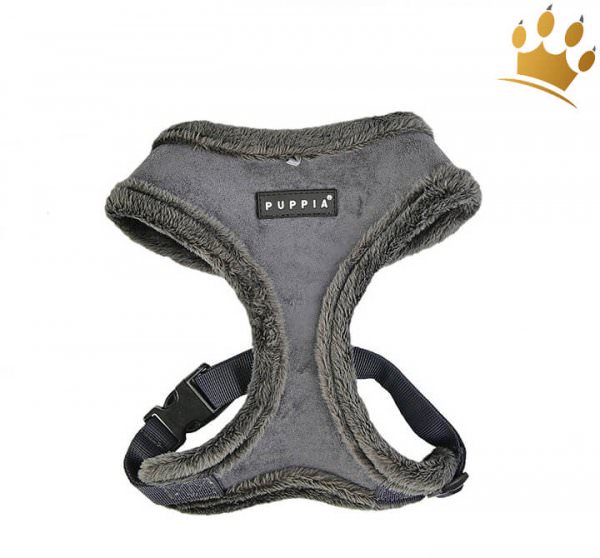 Puppia Softgeschirr Terry Grau Vorne
