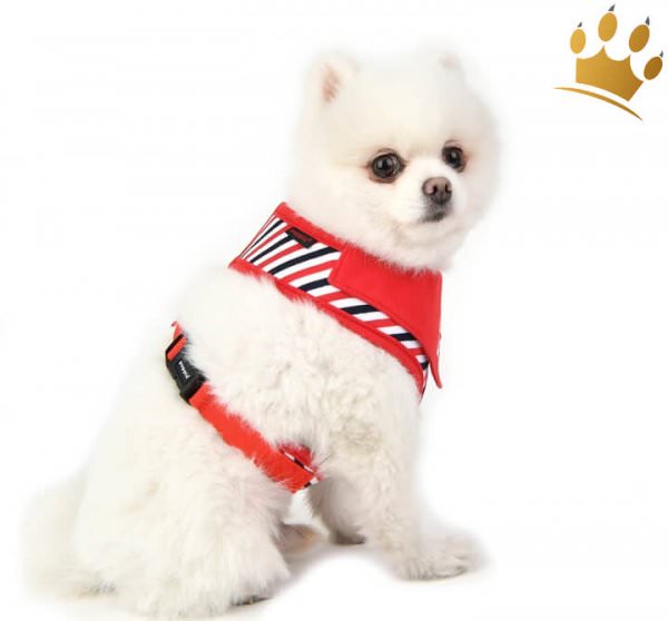 Puppia Softgeschirr Seaman Rot