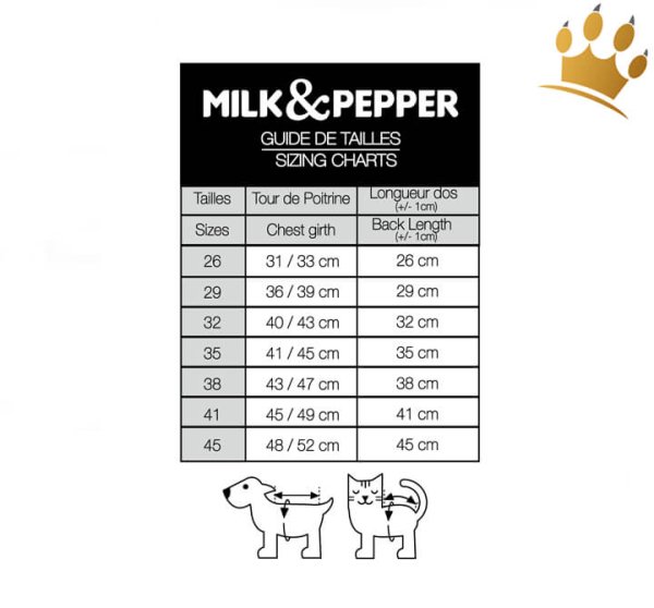 Milk & Pepper Hunderegenmantel Barbord Dore