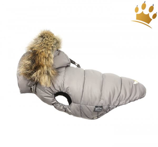 Puppyangel Hundemantel Down Hood Grau