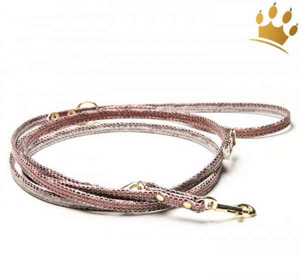 Hundeleine Luxury Monroe Snake Cappucino