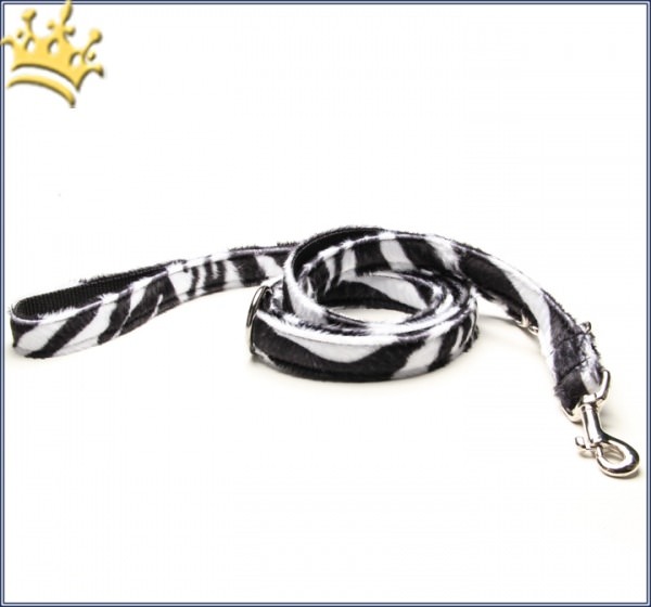 Fell-Leinen Zebra Schwarz