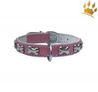 Hundehalsband Blinking Bones Rosa Hundehalsband Blinking Bones Rosa