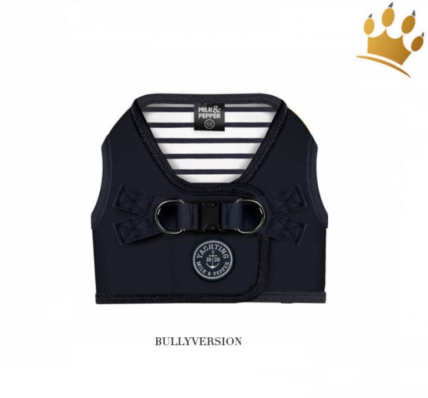 Milk & Pepper Step In Bully Hundegeschirr Erwan Blau