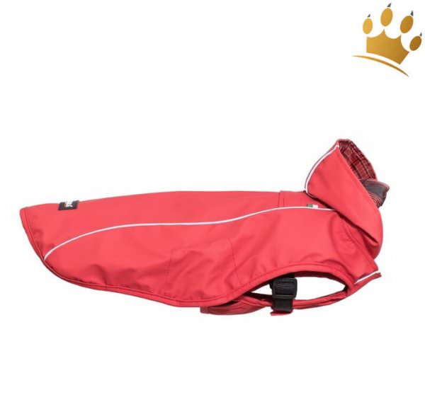 Regenmantel Hund Scotty Rot