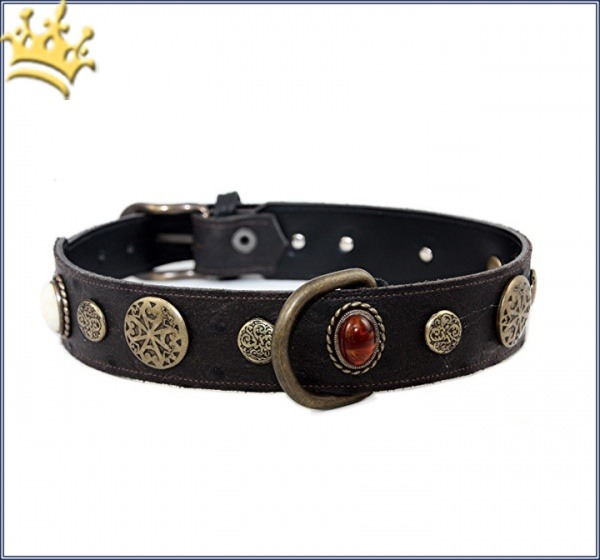 Lederhalsband Hermes Schwarz