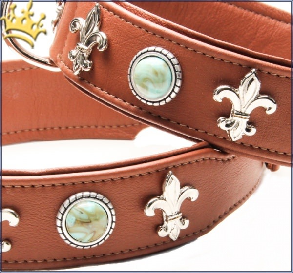 Hundehalsband Diakira Deluxe Braun Detail