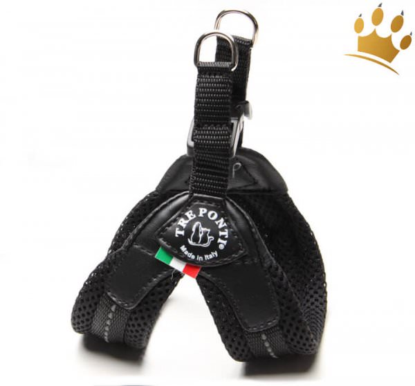 Tre Ponti Hundegeschirr Soft Mesh Schwarz