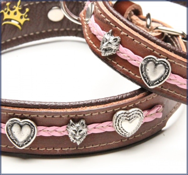 Alpen-Hundhalsband Liesel Detail