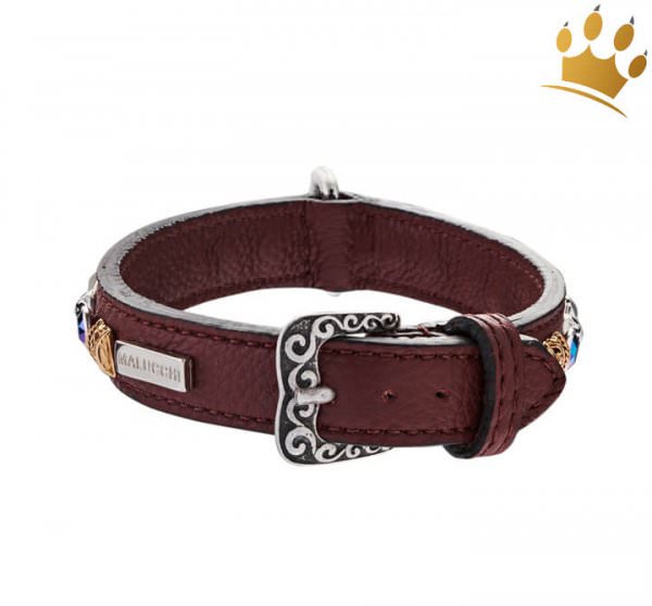 Malucchi Halsband Petra 2cm Braun