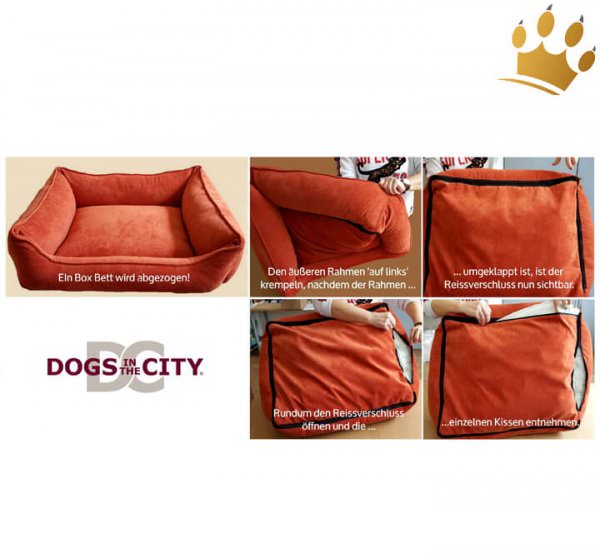 Hundebett Box Harlekin eckig