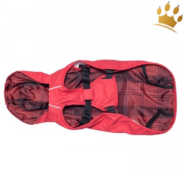 Regenmantel Hund Scotty Rot