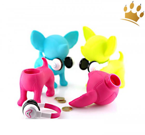 Hundespardose Chihuahua Goes Music Gelb alle