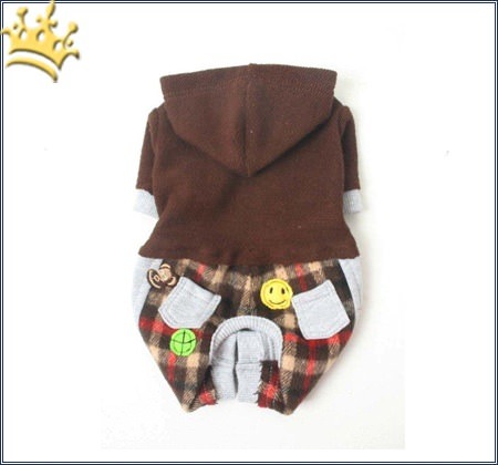 Hunde-Jumper Braun Flannel