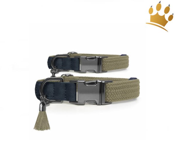 Milk & Pepper Hundehalsband KAYA Khaki