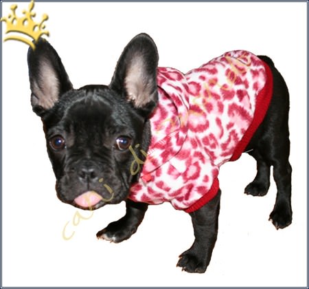 Hundefleecejacke Tiger rot