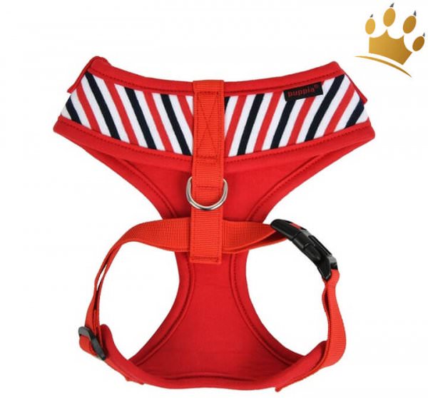 Puppia Softgeschirr Seaman Rot