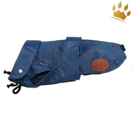 Hunde-Regenmantel Pioggia 2 in 1 Blau