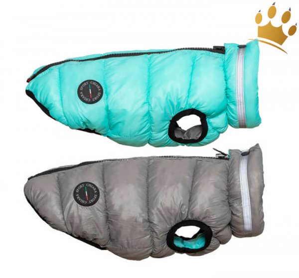 Hundewendemantel Osaka Mint / Grau