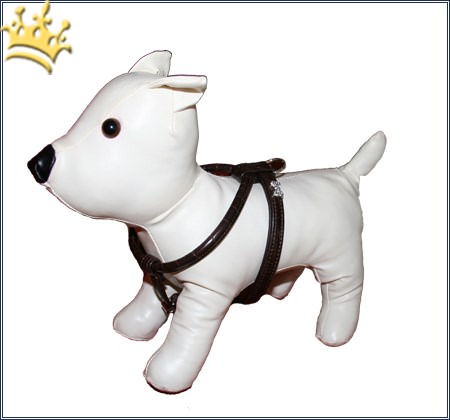 Hundegeschirr Kroko Bones Petite Schwarz
