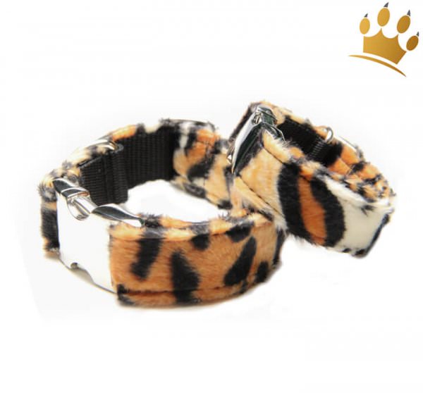 Fellhalsband Leopard Deluxe