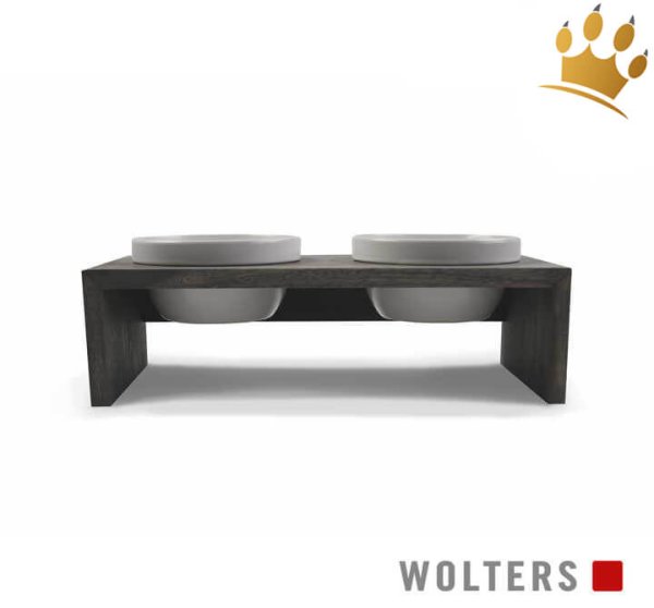 Premium Doppelnapf Gohan Grau