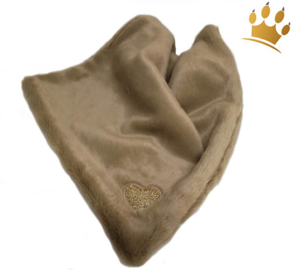 Hundedecke Fur Camel Herz Gold