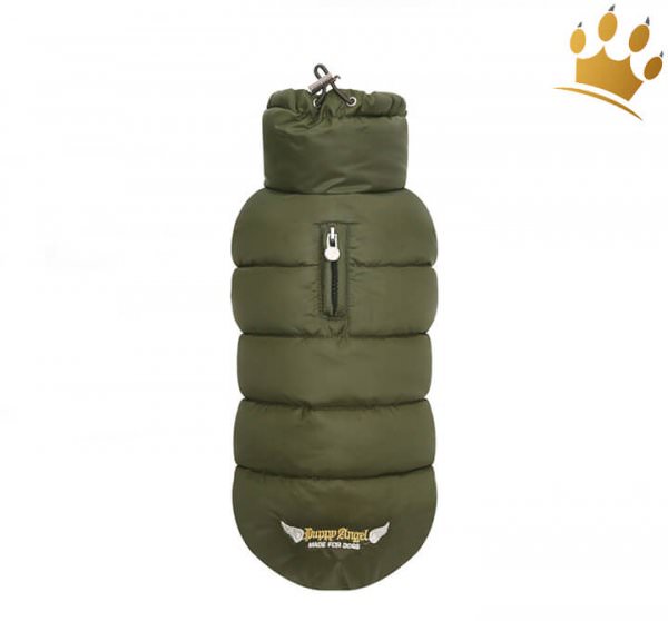 Puppyangel Hundemantel Love Faux Khaki-Olive