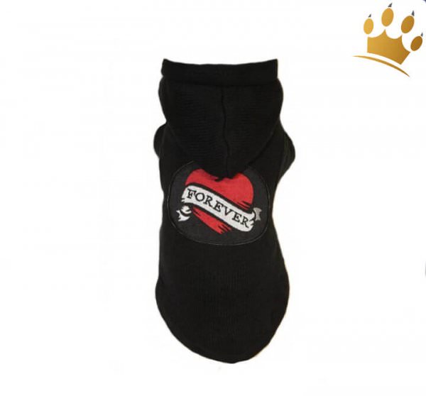 Hundesweater Forever Schwarz