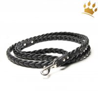 MICHUR Velvet Hundehalsband Leder, Lederhalsband Hund, Halsband Schwarz, Leder, Mit Lilien,strasssteinen Und Grossem Kristall, In Verschiedenen Groessen Erhaeltlich 92764709