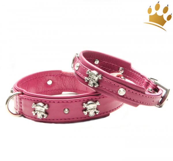 Hundehalsband Crazy Scully Himbeere