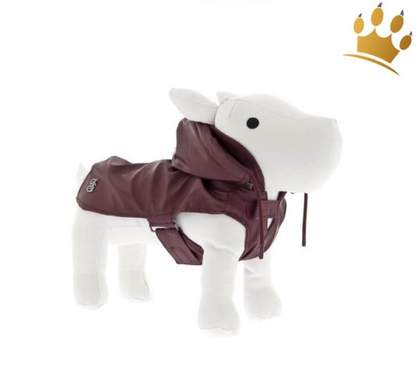 Hundemantel Frozen Weinrot