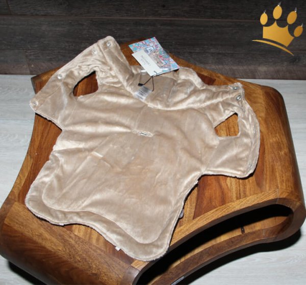 Hunde-Wintermantel Christall Beige