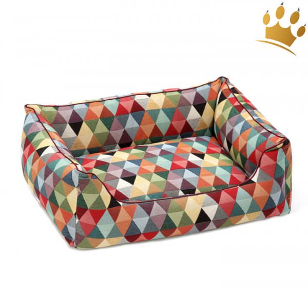 Hundebett Box Harlekin eckig