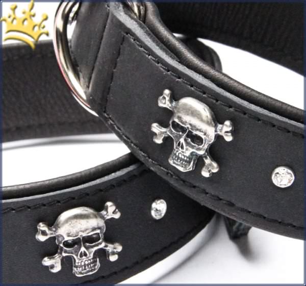 Hundehalsband Pirat Hook Schwarz