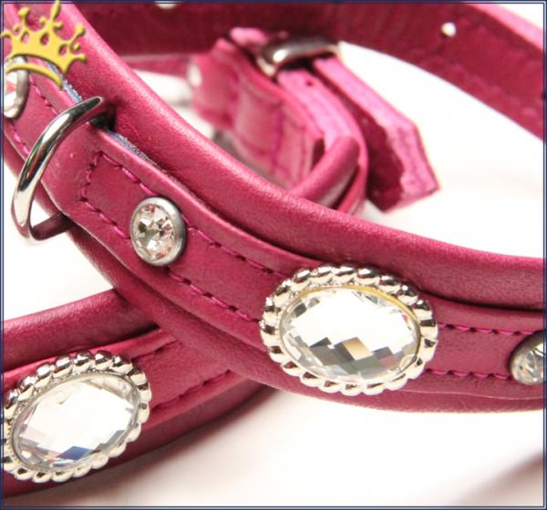 Hundehalsband Thunder Himbeere Petit Detail