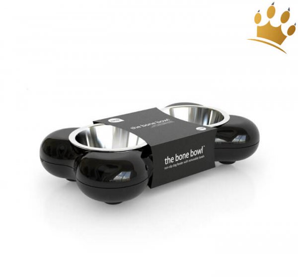Hundenapf The Bone Bowl Schwarz