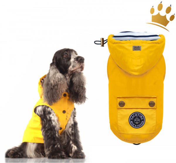 Milk & Pepper Hunderegenmantel Barbord Gelb