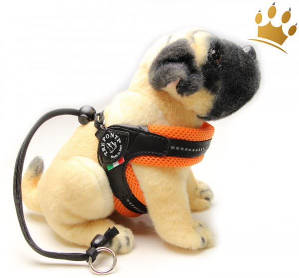 Tre Ponti Hundegeschirr Soft Mesh Strap Orange