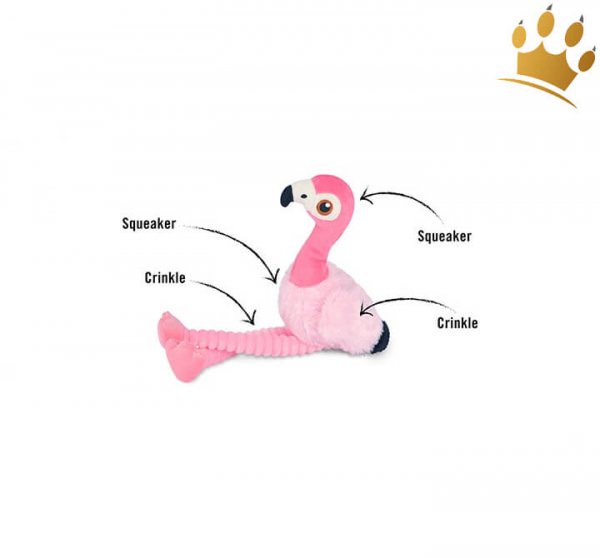 Hundespielzeug Flamingo