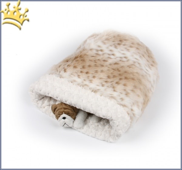 Hunde Cuddle Cup Snow Leopard Curly White