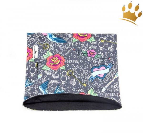 Hunde Loop Schal Rockabilly
