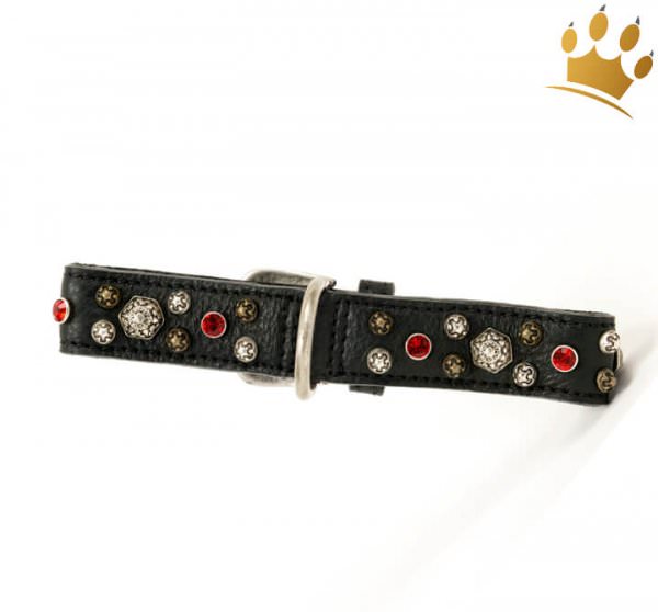 Malucchi Halsband Samarcanda 3cm Schwarz