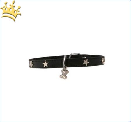 Hundehalsband Silverstar Black