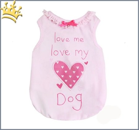 Hundeshirt Love me Love my Rosa